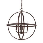 Hartwell Large 4-Light Orb Chandelier in Bronze