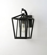 Artisan 16" 1 Light Outdoor Wall Lantern in Black