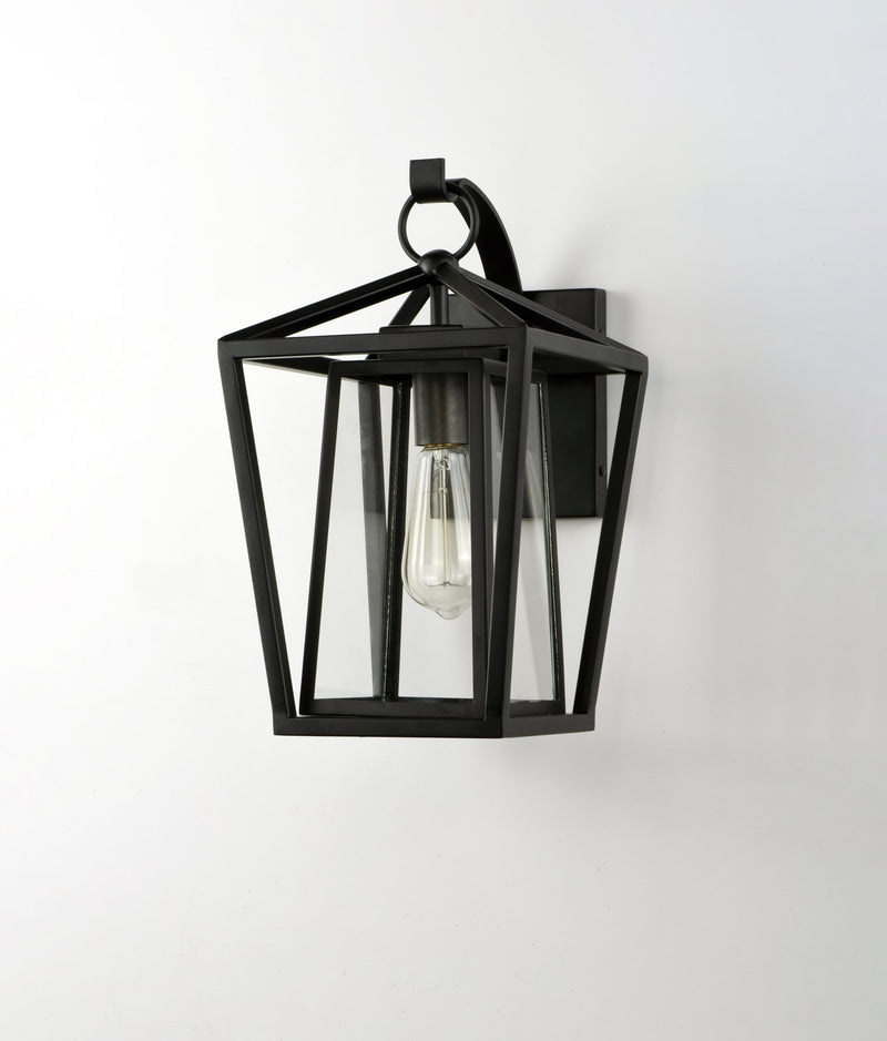 Artisan 16" 1 Light Outdoor Wall Lantern in Black