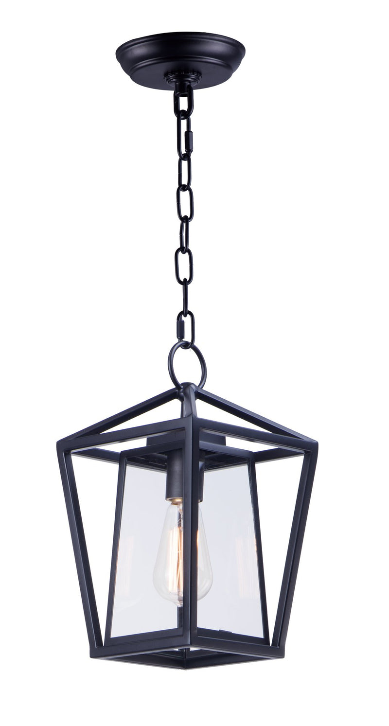 Artisan 8" 1 Light Outdoor Pendant in Black