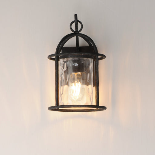 Del Mar Small Outdoor Wall Sconce in Blacksmith