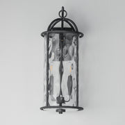 Del Mar 2 Light Large Outdoor Wall Sconce in Blacksmith