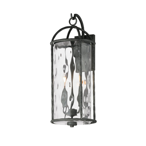 Del Mar 2 Light Large Outdoor Wall Sconce in Blacksmith
