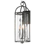 Del Mar 3 Light Extra Large Outdoor Wall Sconce in Blacksmith