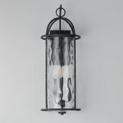 Del Mar 3 Light Extra Large Outdoor Wall Sconce in Blacksmith