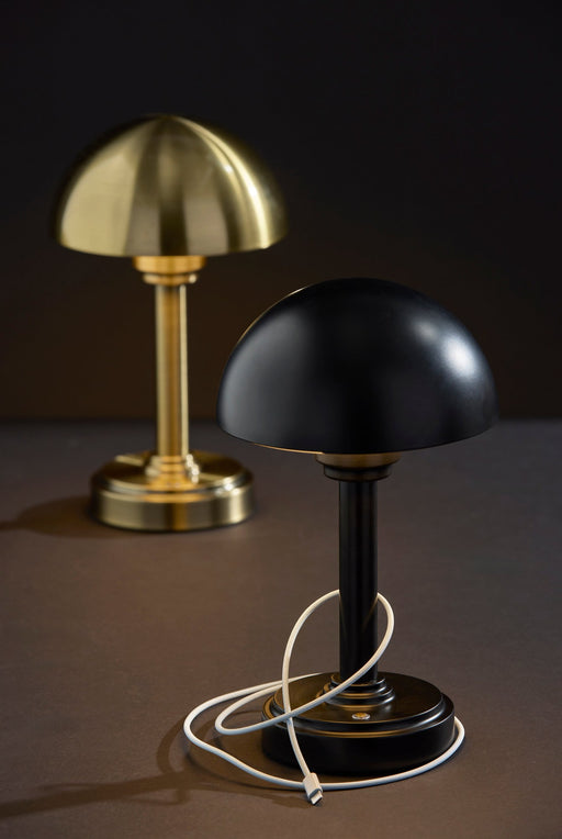 Ollie LED Cordless Table Lamp in Black