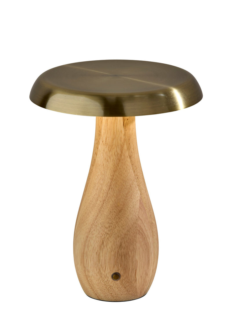 Naya LED Cordless Table Lamp in Natural Wood Base