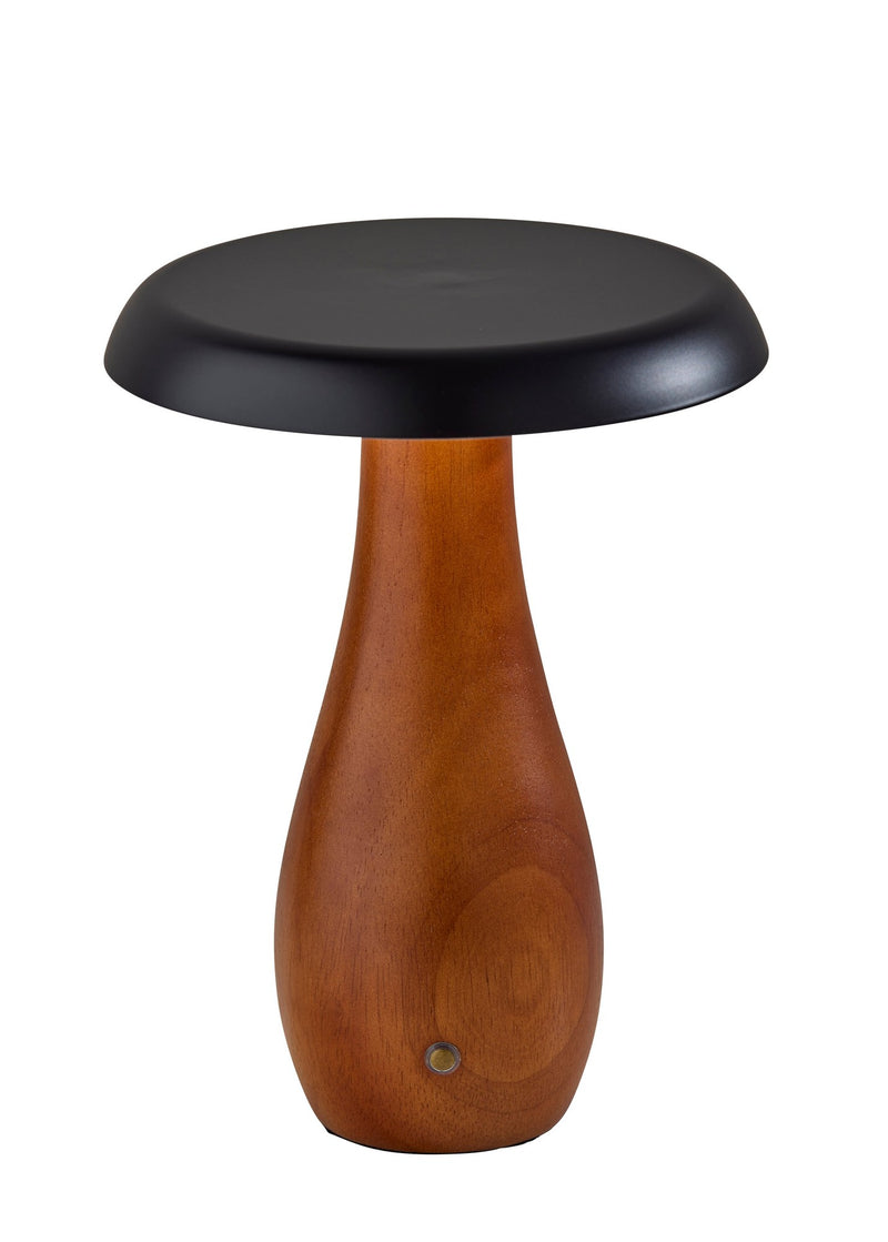 Naya LED Cordless Table Lamp in Walnut Wood Base