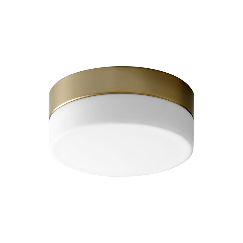 Zuri 7" LED Ceiling Mount in Aged Brass