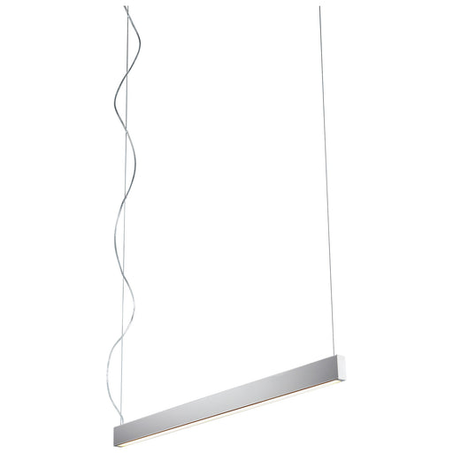 Zepp 38" LED Linear Pendant in Polished Nickel
