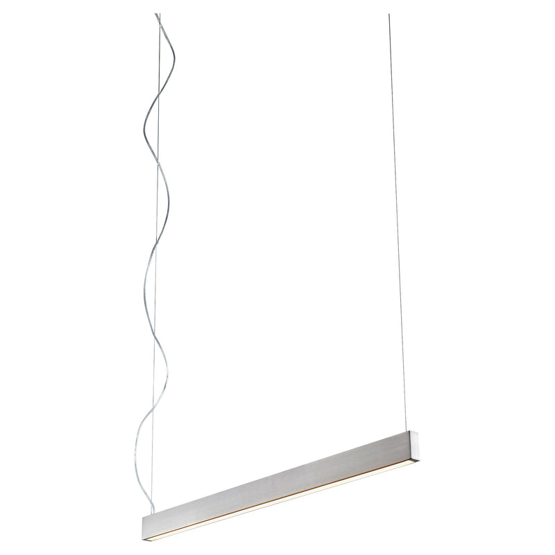 Zepp 38" LED Linear Pendant in Satin Nickel
