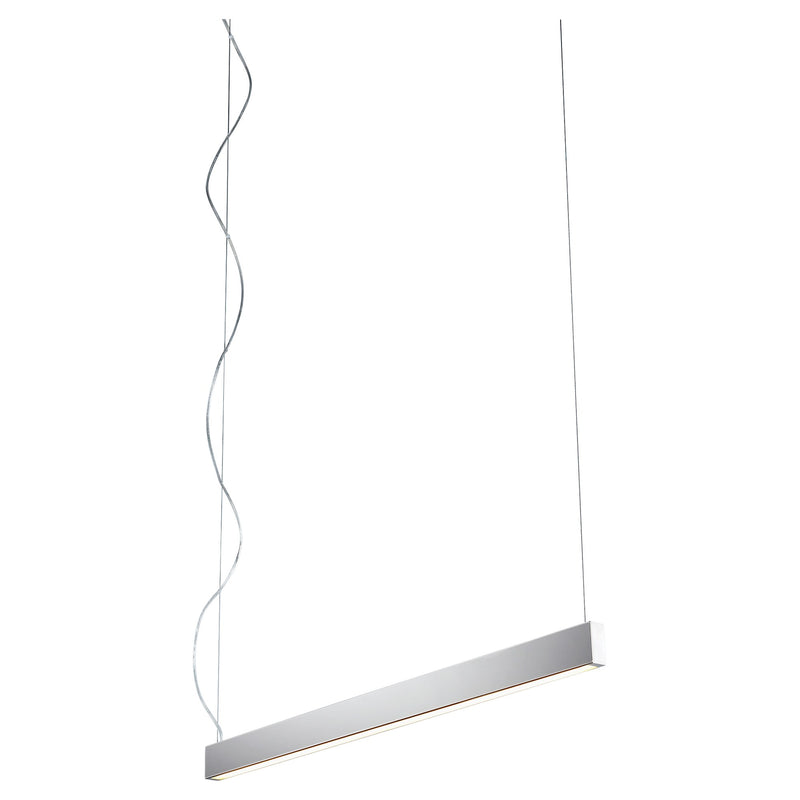 Zepp 38" LED Linear Pendant in Polished Nickel