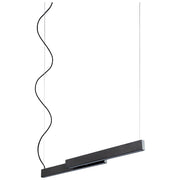 Klone 40" LED Linear Pendant in Black