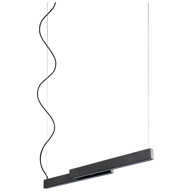 Klone 40" LED Linear Pendant in Black