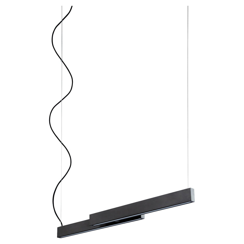 Klone 40" LED Linear Pendant in Black