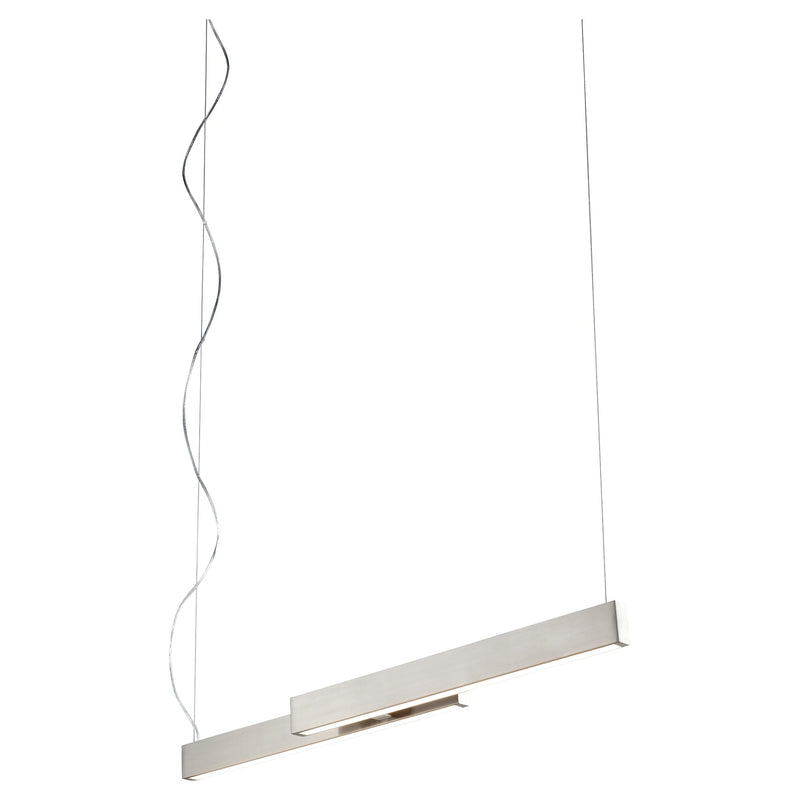 Klone 40" LED Linear Pendant in Satin Nickel