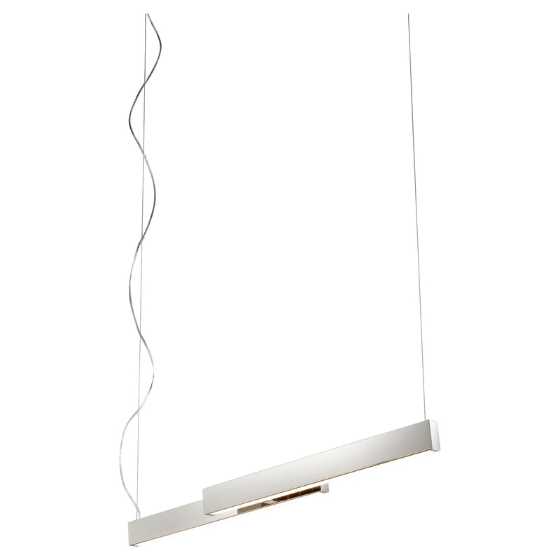 Klone 40" LED Linear Pendant in Polished Nickel