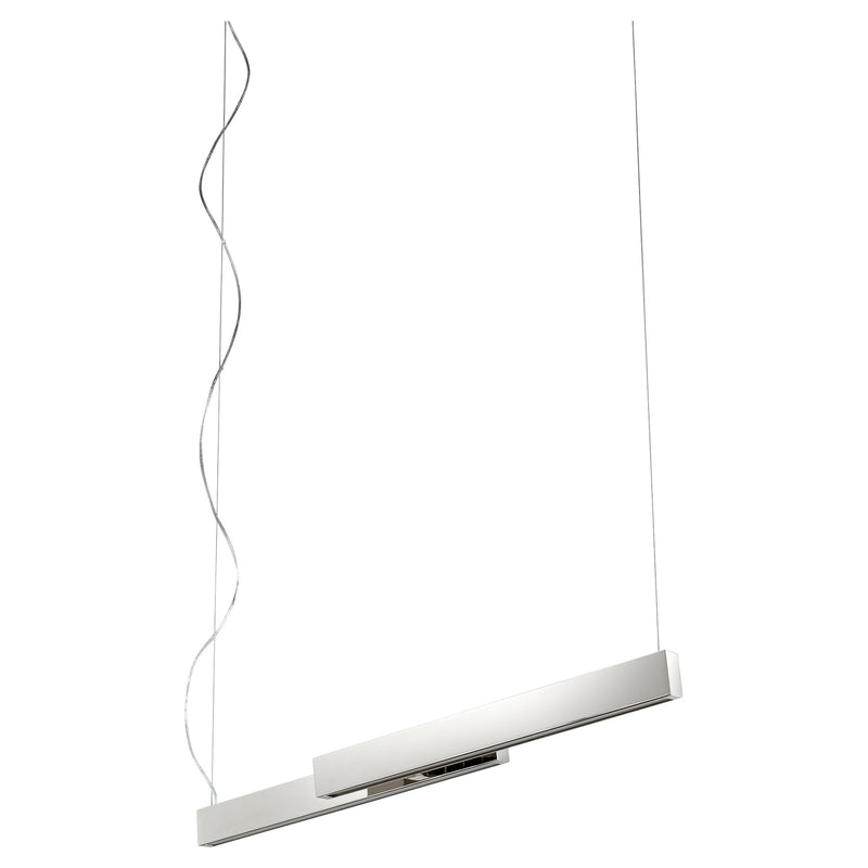 Klone 40" LED Linear Pendant in Polished Nickel