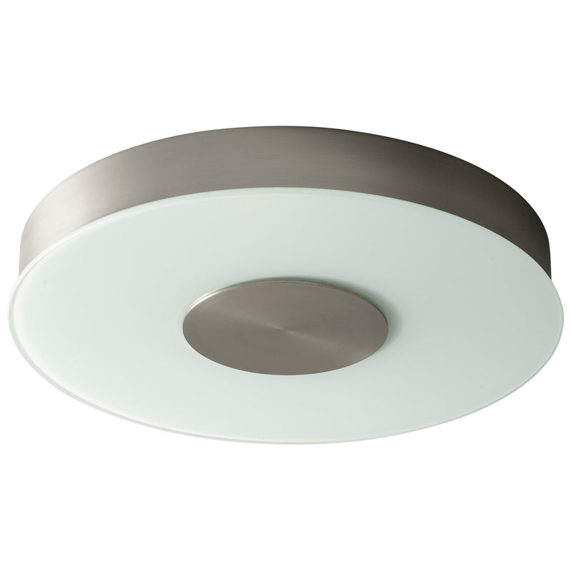 Dione 15" LED Ceiling Mount in Satin Nickel