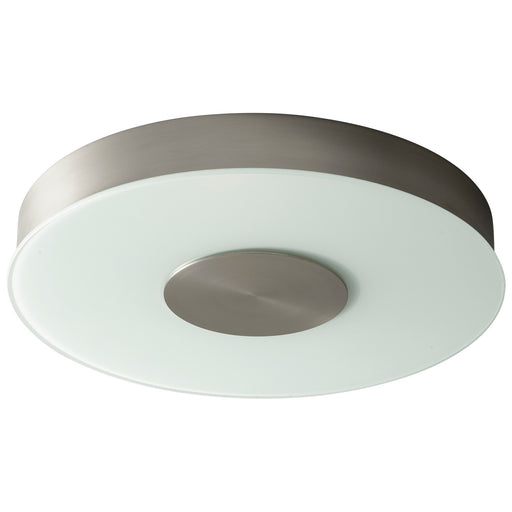 Dione 15" LED Ceiling Mount in Satin Nickel
