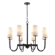 Town & Country 8 Light Chandelier in Black