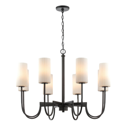 Town & Country 8 Light Chandelier in Black