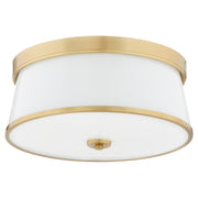 Weir 16" Ceiling Mount in Aged Brass