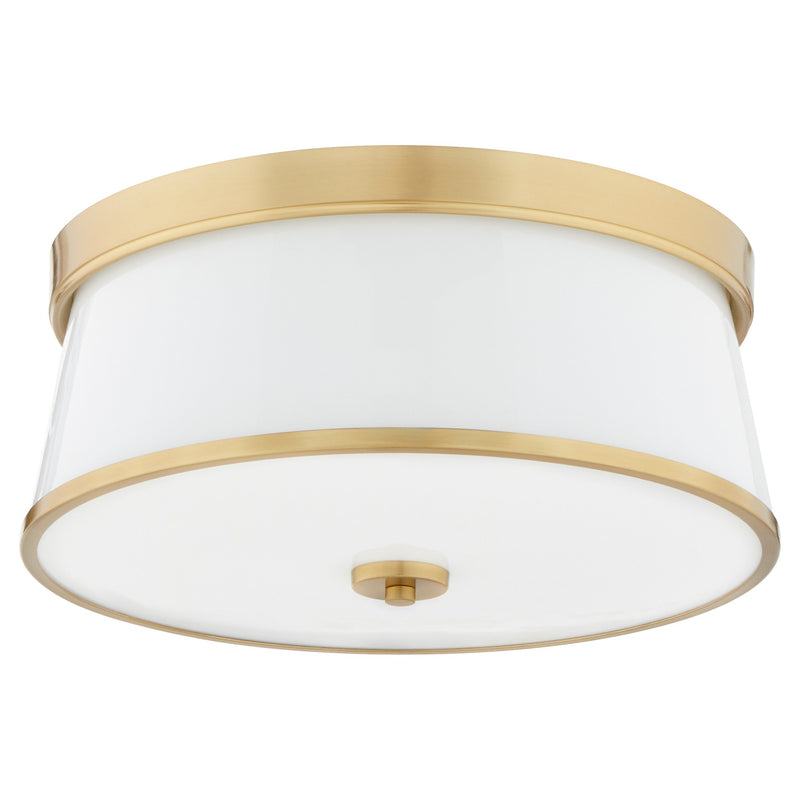 Weir 16" Ceiling Mount in Aged Brass