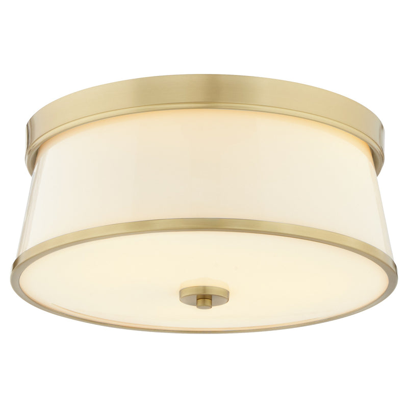 Weir 16" Ceiling Mount in Aged Brass