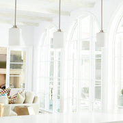 Lancaster Mini Pendant in Satin Nickel