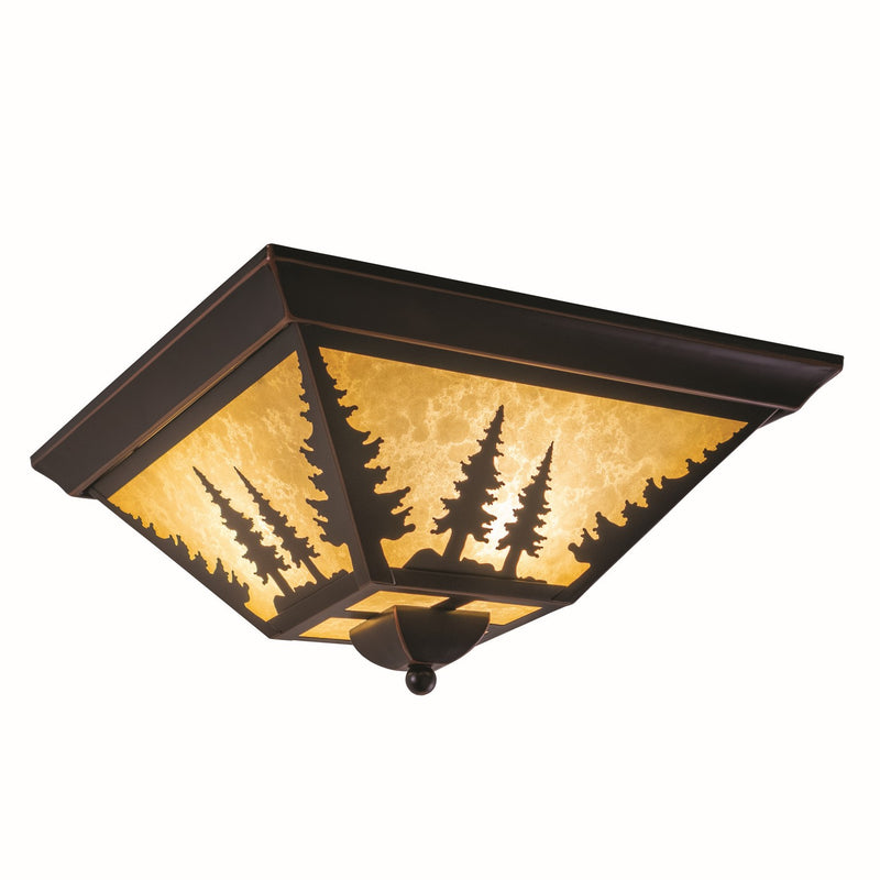 Yosemite 14" Flush Mount in Burnished Bronze - Lamps Expo