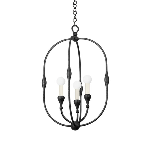 Baltic 3-Light Chandelier in Aged Iron