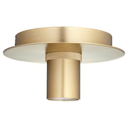 6" Modern Keyless Ceiling Mount in Aged Brass