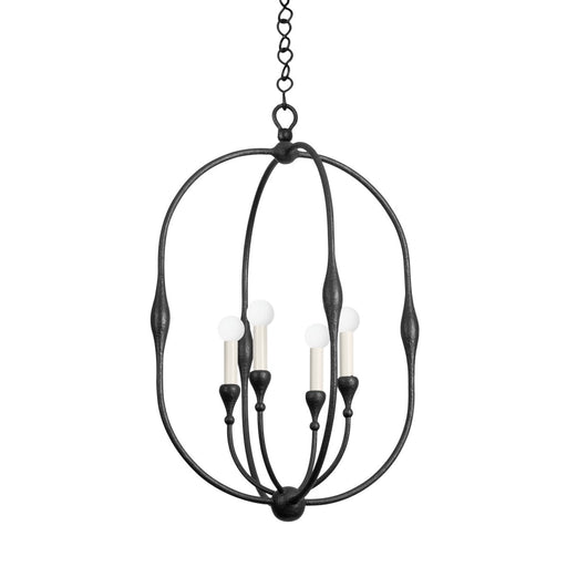Baltic 4-Light Chandelier in Aged Iron