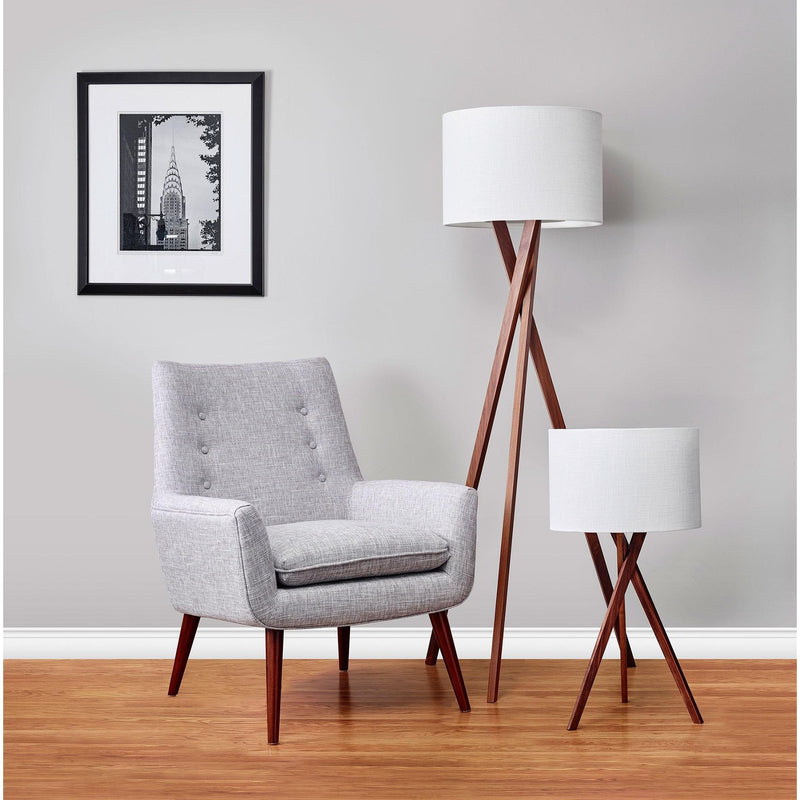 Brooklyn Table Lamp in Walnut Wood