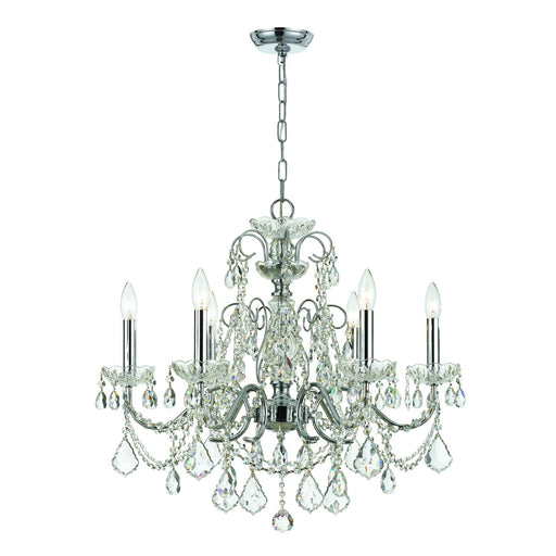 Imperial 6 Light 26" Chandelier in Polished Chrome