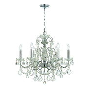 Imperial 6 Light 26" Chandelier in Polished Chrome