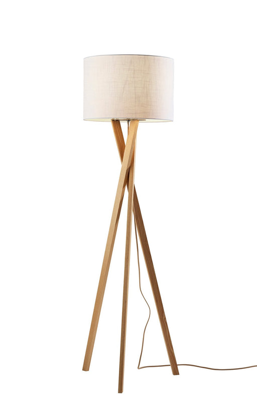 Brooklyn Floor Lamp in Natural Wood