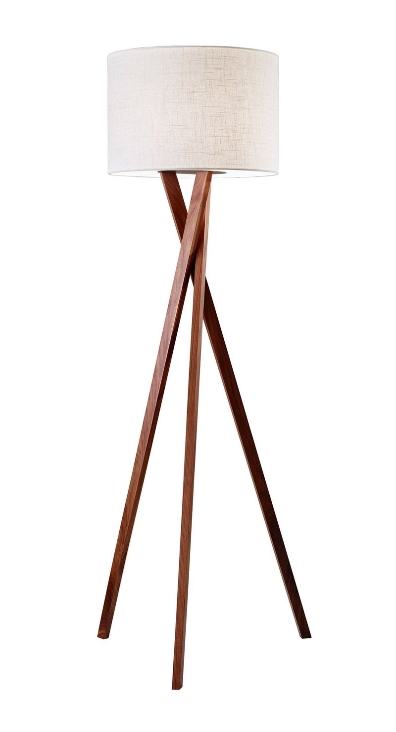 Brooklyn Floor Lamp in Walnut Wood