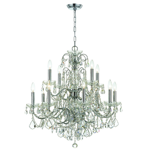 Imperial 12 Light 29.5" Chandelier in Polished Chrome