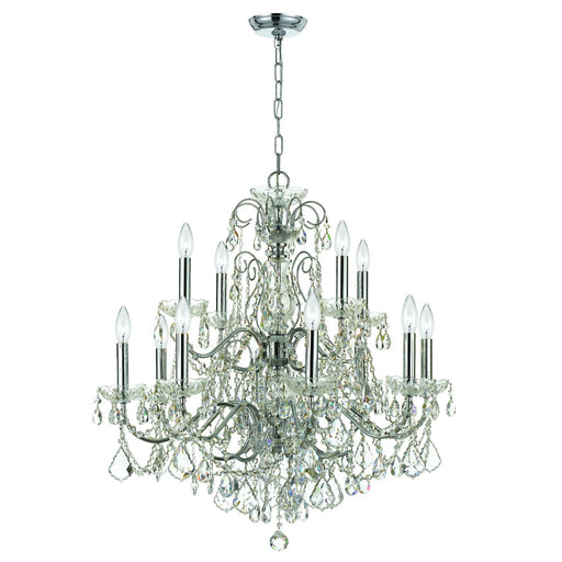 Imperial 12 Light 29.5" Chandelier in Polished Chrome