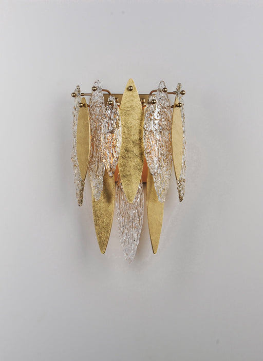 Majestic 3 Light Wall Sconce in Gold Leaf