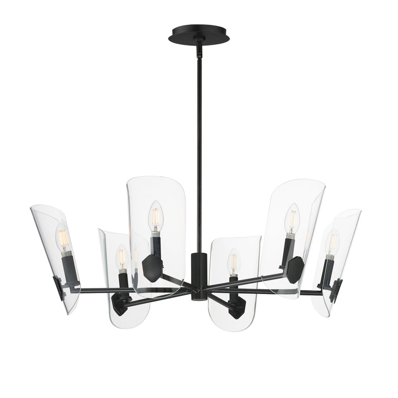 Armory 6 Light Chandelier in Black