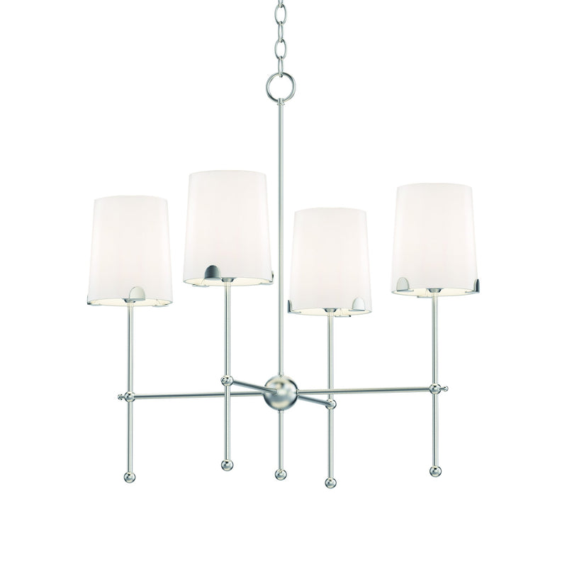 Huntington 4 Light Chandelier in Satin Nickel