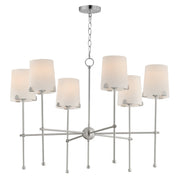 Huntington 6 Light Chandelier in Satin Nickel