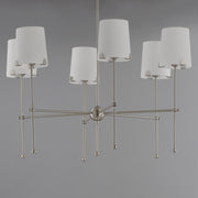 Huntington 6 Light Chandelier in Satin Nickel