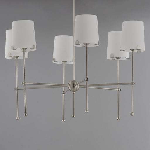 Huntington 6 Light Chandelier in Satin Nickel