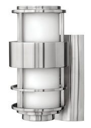 Saturn Small Outdoor Wall Lantern in Stainless Steel