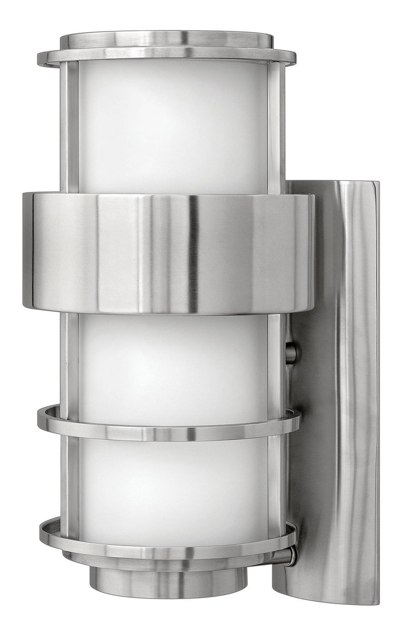 Saturn Medium Outdoor Wall Lantern in Stainless Steel