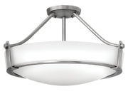 Hathaway 4-Light Semi-Flush Mount in Antique Nickel